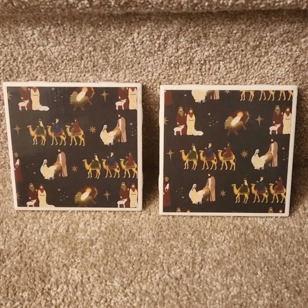 Christmas Nativity Scene 4 Ceramic Coasters